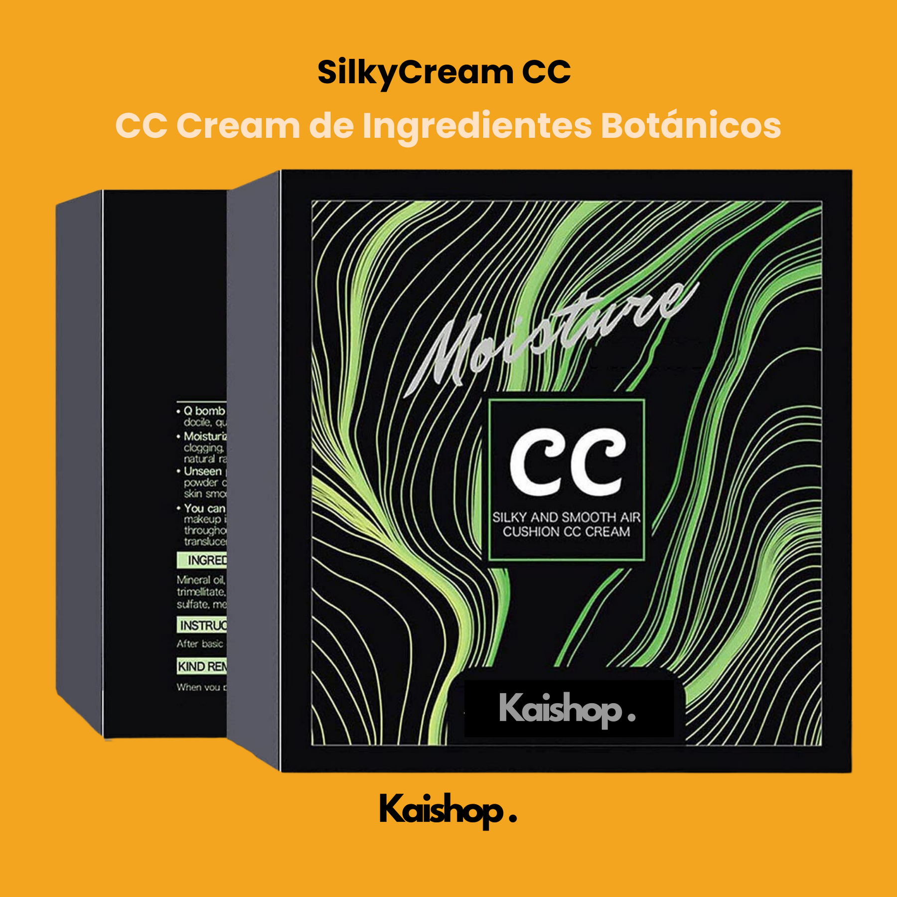 Base de maquillaje Silky CC Cream + Brocha de Regalo (1 + 1 GRATIS)✅