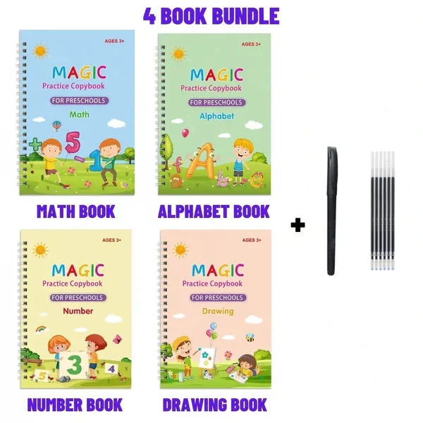 SÚPER PACK DE LIBROS MÁGICOS DE CALIGRAFÍA PARA NIÑOS✅