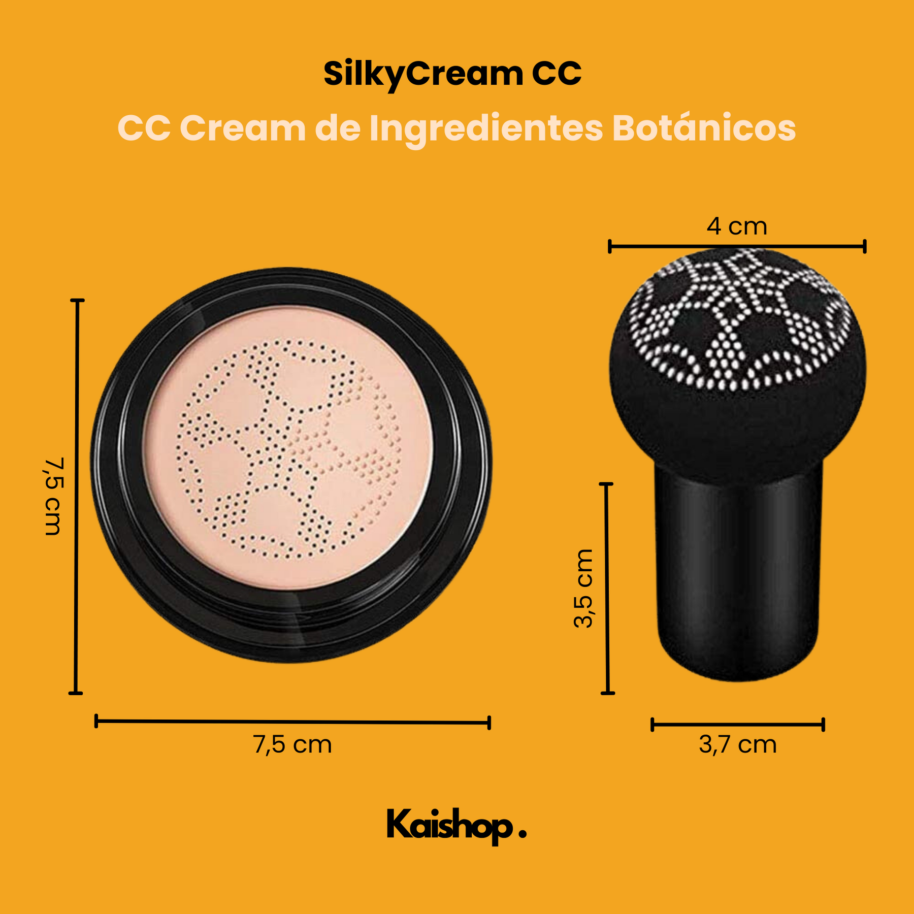 Base de maquillaje Silky CC Cream + Brocha de Regalo (1 + 1 GRATIS)✅