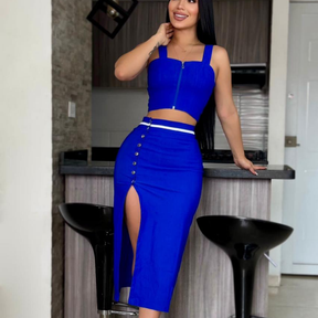 Conjunto Falda Y Blusa 2132✅