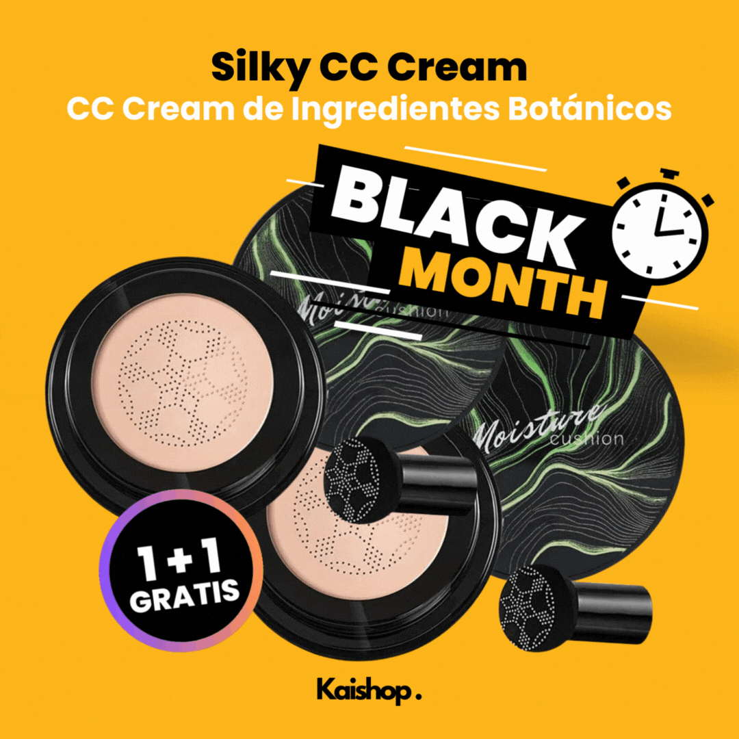 Base de maquillaje Silky CC Cream + Brocha de Regalo (1 + 1 GRATIS)✅