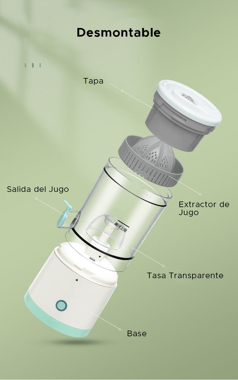 Exprimidor Eléctrico Portátil Recargable JuiceEase✅