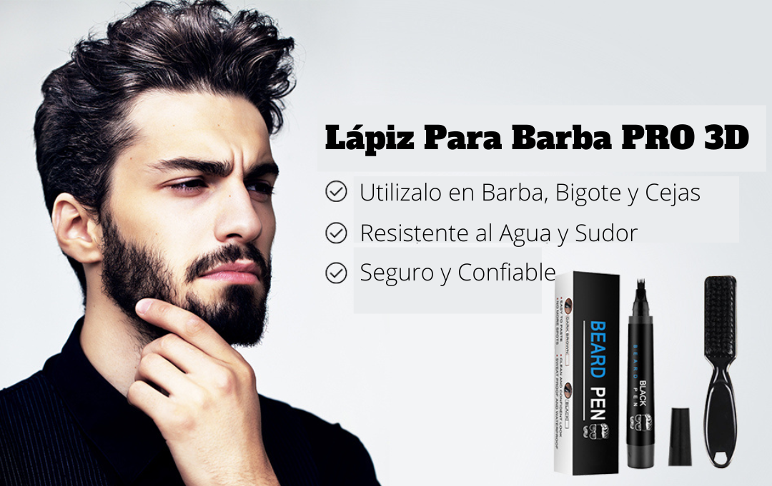 LÁPIZ PARA BARBA PRO 3D✅