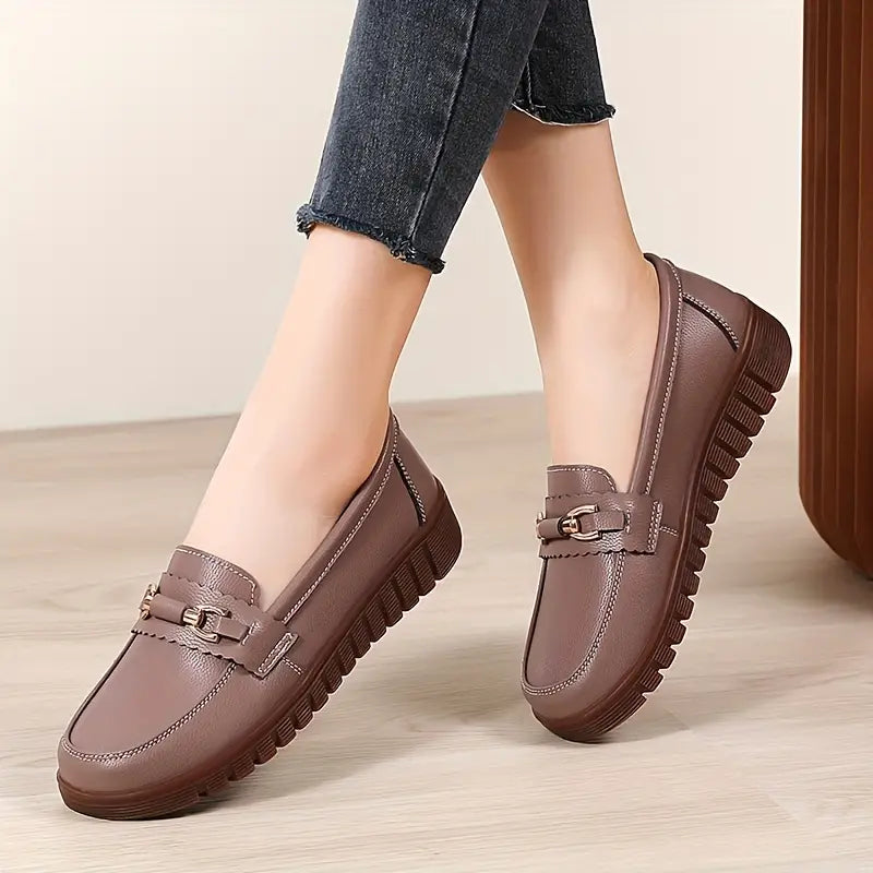 "BRAIS" Mocasines Casuales De Punta Cerrada, Ligeros Y Cómodos, Fáciles De Poner✅