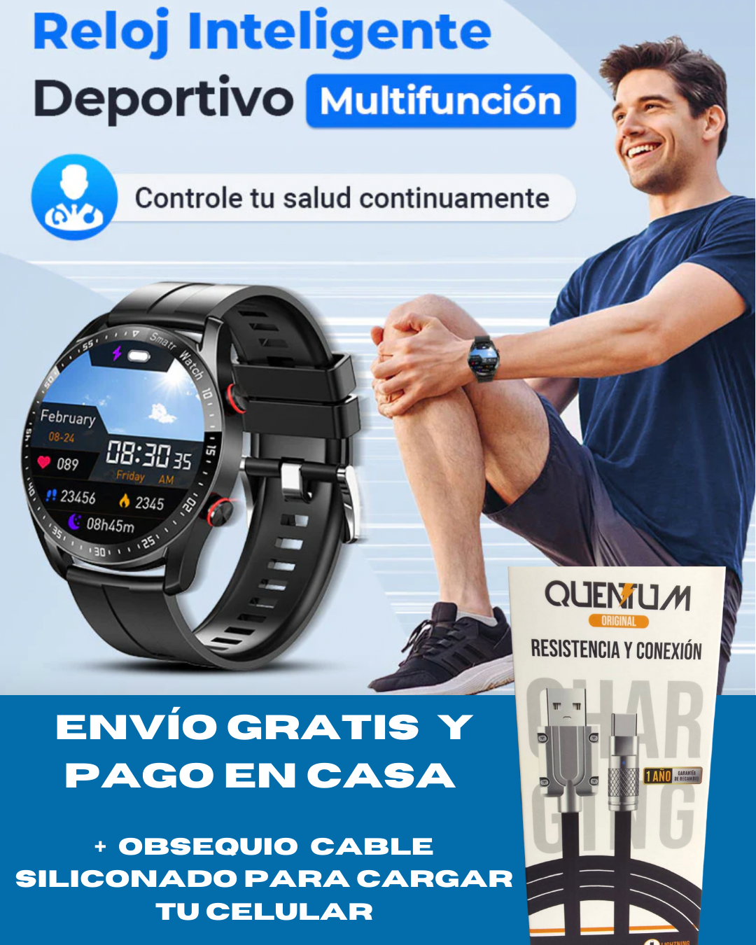 70% OFF 💥 RELOJ INTELIGENTE VITAL WATCH✅