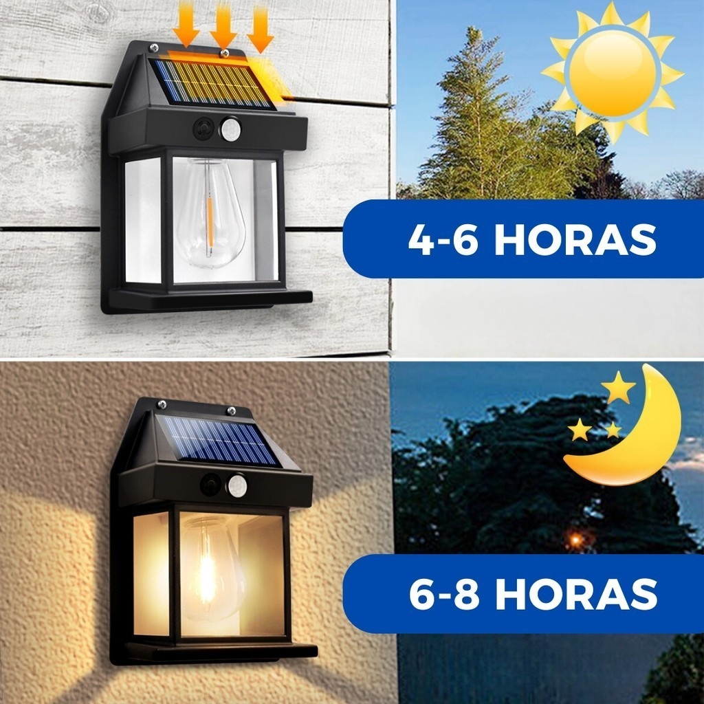 LÁMPARA SOLAR PARED✅